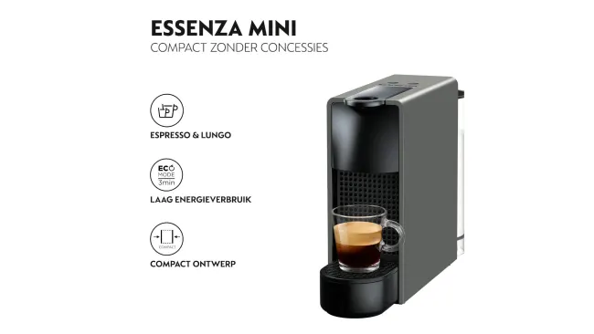 KRUPS Nespresso XN110B Essenza Mini Grijs