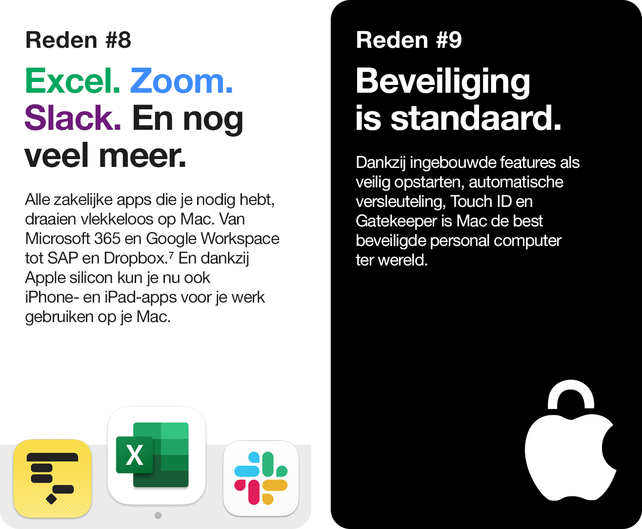 Apple Mac for work - Reden 8 en 9