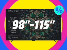 Extra grote tv's: 98"-115"