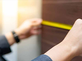 How do you measure the niche dimensions of a built-in refrigerator?