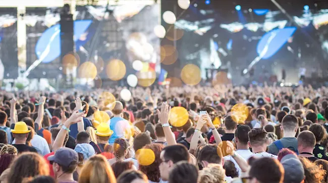 Voor tijdens het festival