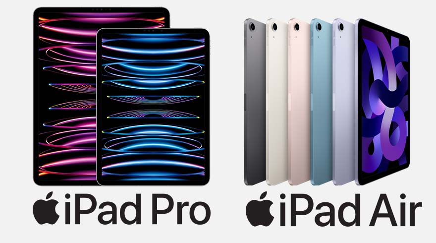 IPad Air (2022) en iPad Pro (2022) vergelijken