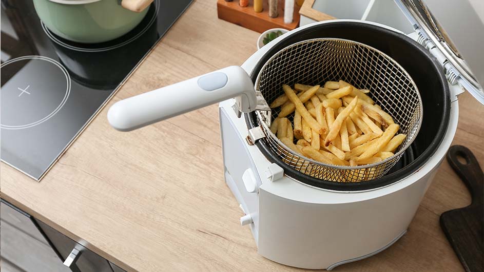 frituurpan die makkelijk schoon te maken is