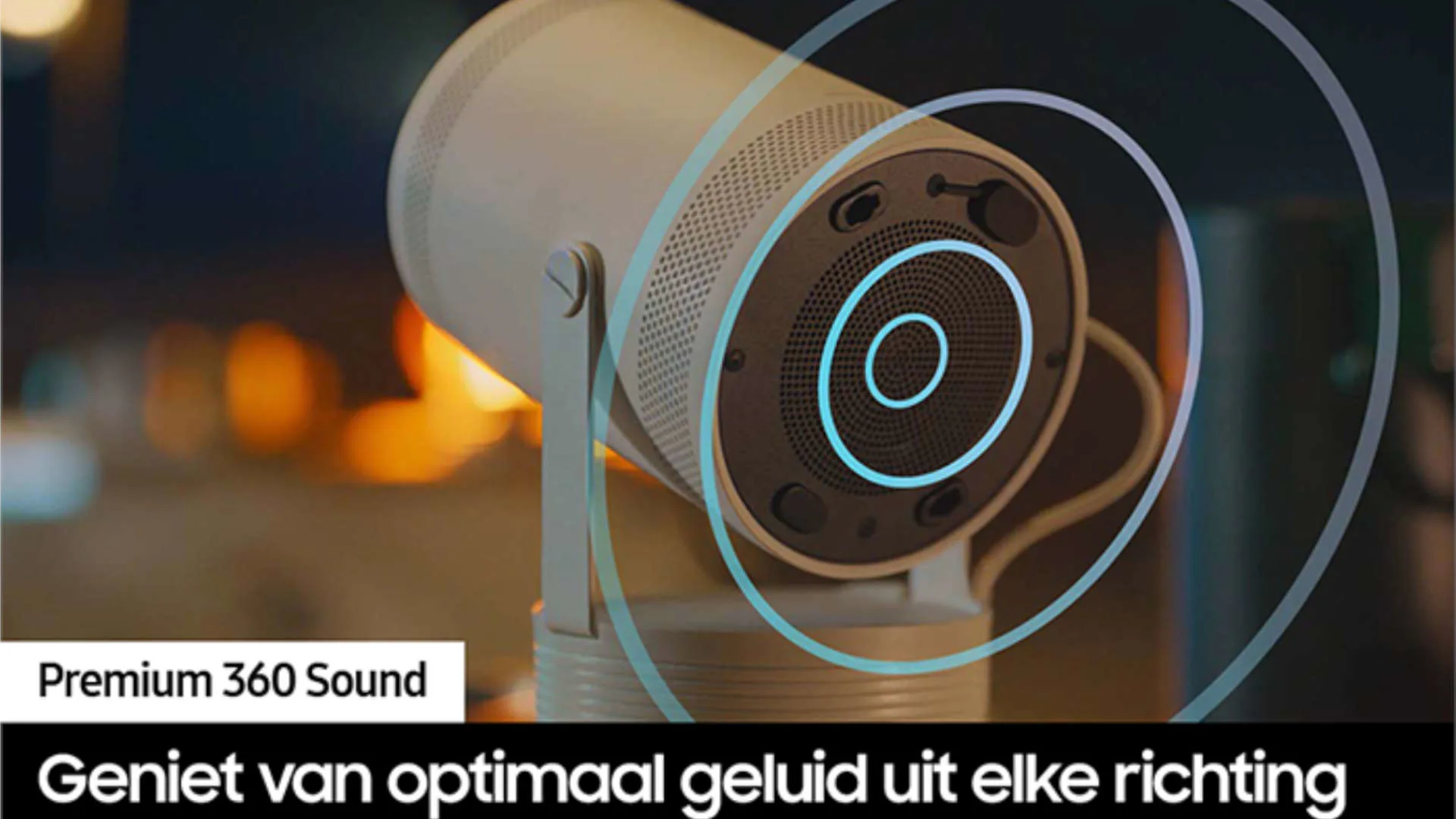 Eén beamer, 360°-geluid