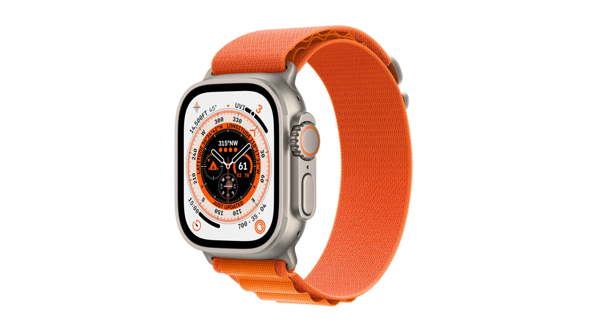 1738575 WATCH ULTRA GPSCEL 49MM ORANGE M