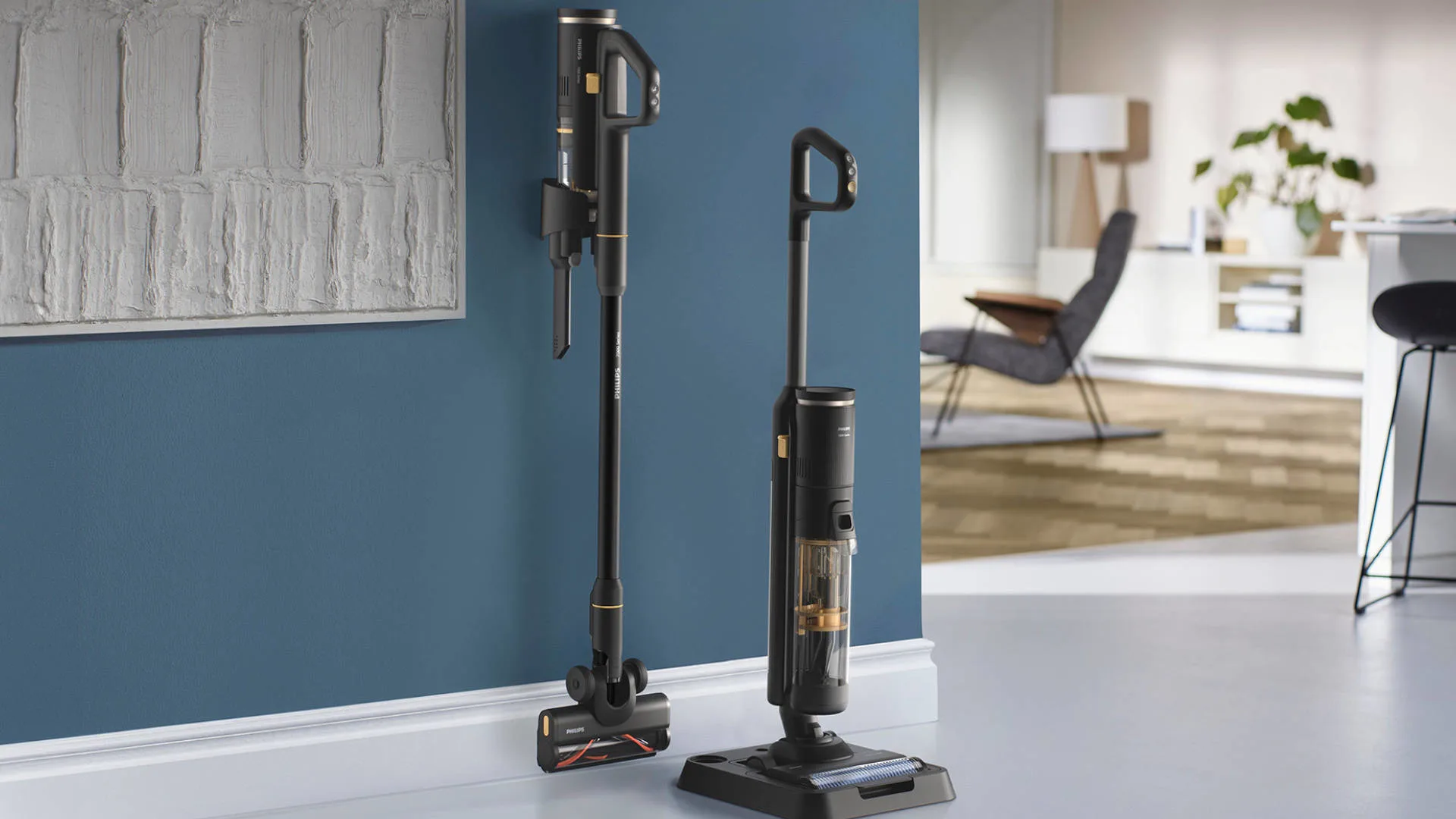 PHILIPS XW7264/11 7000 Series AquaTrio Steelstofzuiger 3 in 1 Geel
