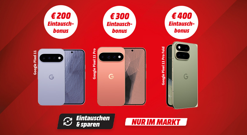 Eintauschbonus bis zu 400 € für Google Pixel-Smartphones