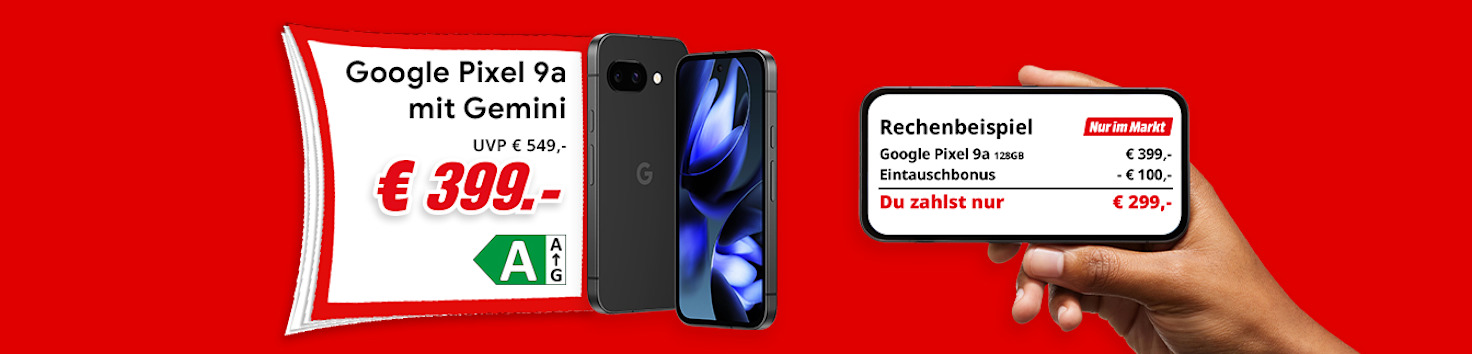 Pixel 9a um 399€ – Mit Eintauschbonus um weitere 100€ reduziert kaufen