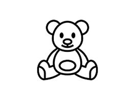 Piktogramm eines Teddybären