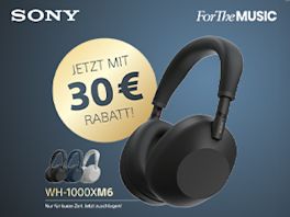 Sony WH-1000XM6 Kopfhörer mit -30€ Sofortrabatt sichern