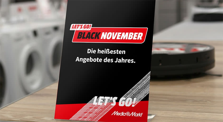 Black November Aufsteller