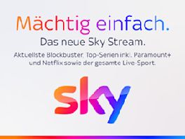 Mächtig einfach. Das neue Sky Stream. Alles von Sky via Internet.