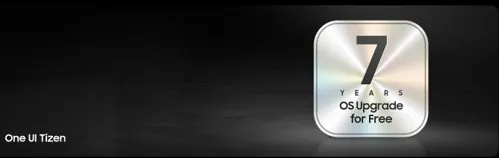 7 Jahre Upgrade Logo für Tizen Betriebssystem