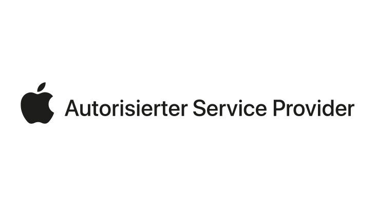 Logo von Apple. Daneben steht der Text: Autorisierter Service Provider