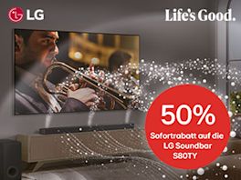 LG S80TY Soundbar zum halben Preis – bei Kauf ausgewählter LG TVs