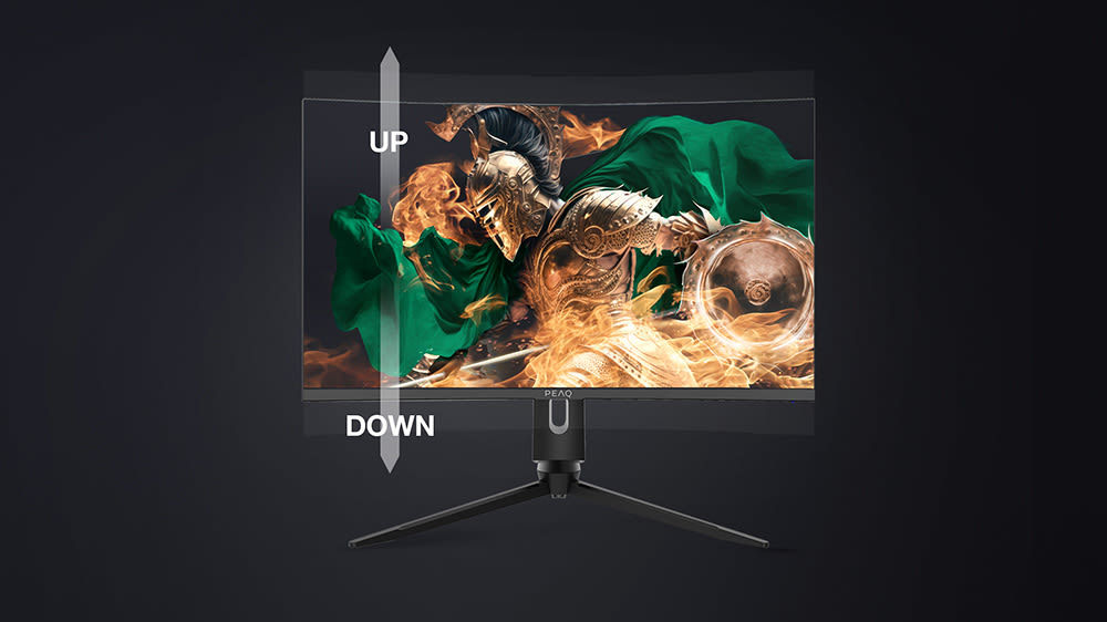 Peaq Pmo G270-cqk 27 Zoll Wqhd Gaming Monitor PEAQ PMO G271-CQK Curved Gaming Monitor, 27 Zoll WQHD, 165Hz, 1ms