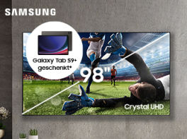 Product image of category SAMSUNG 98“ Crystal UHD TV kaufen & Galaxy Tab S9+ WiFi geschenkt bekommen