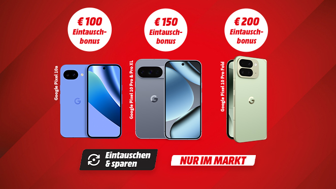 Google Eintauschaktion. Eintauschen & sparen. Nur im Markt vor Ort. Je nach Google Modell bis zu 200 Euro Eintauschbonus sichern. 