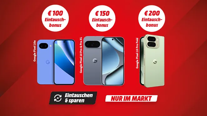 Google Eintauschaktion. Eintauschen & sparen. Nur im Markt vor Ort. Je nach Google Modell bis zu 200 Euro Eintauschbonus sichern.