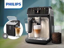 Philips Kaffeevollautomat inklusive Koenic Eiswürfelmaschine sichern!