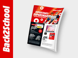 Back2School Angebot: 3D Ansicht des Titelblattes des Prospekts