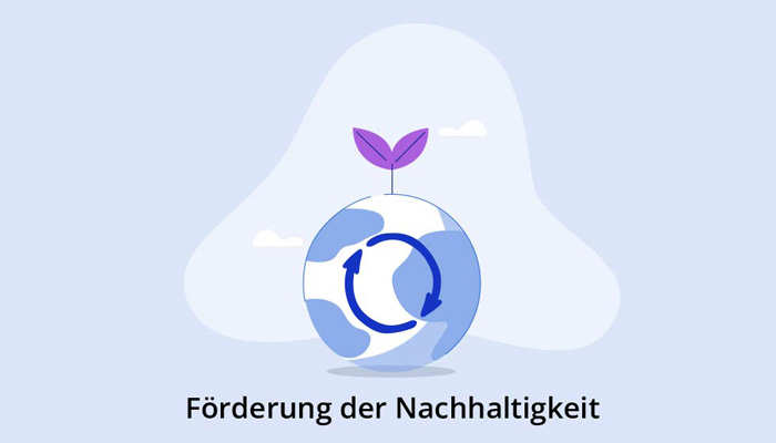 Förderung der Nachhaltigkeit