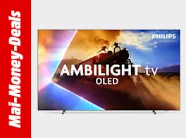 Fernseher mit Ambilight-Technologie, schwarz