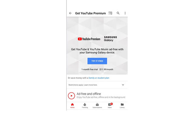 YouTube Premium Step 3
