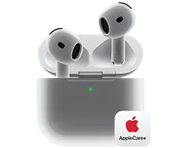 AirPods mit AppleCare+ Logo
