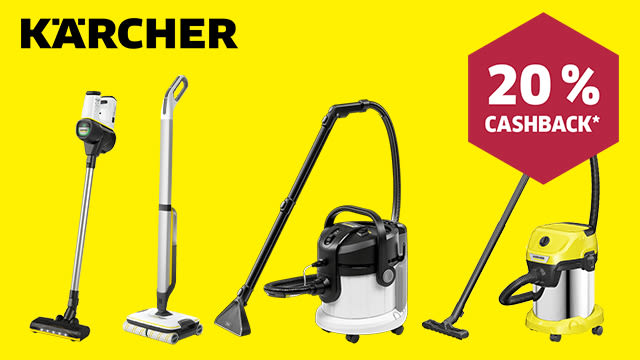 Kärcher Geräte - 20% Cashback erhalten