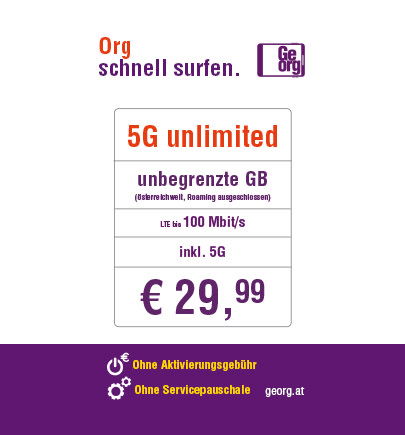 Teaser Georg Internet 5G Unlimited Tarif - 0424