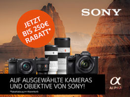 Product image of category Sofortrabatt auf ausgewählte Sony Kameras