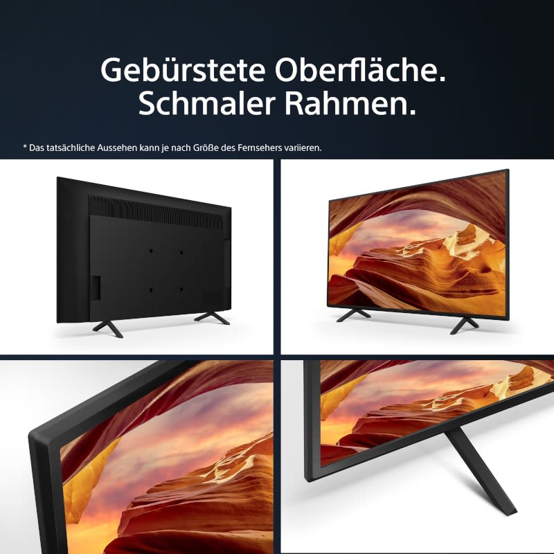 Flachbild Fernseher aus verschiedenen Perspektiven