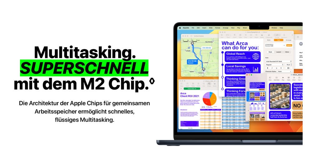 Multitasking superschnell mit dem M2-Chip