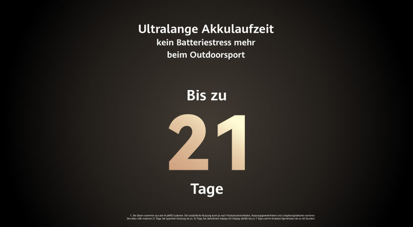 Ultralane Akkulaufzeit, kein Batteriestress mehr beim Outdoorsport. Bis zu 21 Tage. 