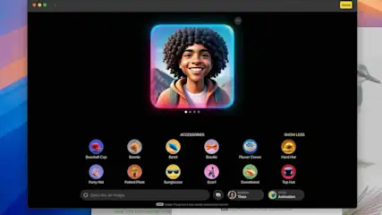 Eine Bildschirmaufnahme des Apple Image Playground