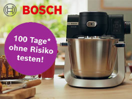 Product image of category Bosch Küchenmaschinen jetzt mit Geld-zurück-Garantie 