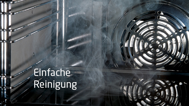 Einfache Reinigung, Versenkbare Bedienknebel