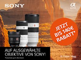 Frühlings-Rabatt auf Sony Objektive sichern