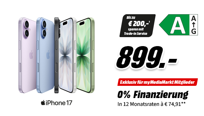 iPhone 17, Preis 899 Euro