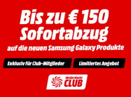 Product image of category Nur für Club-Mitglieder: Bis zu € 150,- Sofortabzug sichern