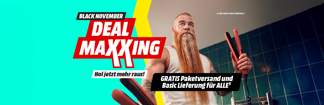 Black November Deal Maxxing. Hol jetzt mehr raus. Gratis Paketversand und Basic Lieferung für ALLE.