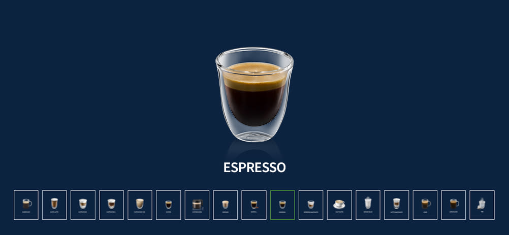 DeLonghi Carousel - Getränke Espresso