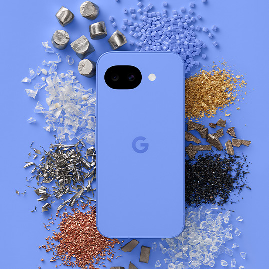 Das Google Pixel 10a ist von allen Smartphones der Pixel A Serie das Smartphone mit dem bisher höchsten Anteil an recycelten Materialien.