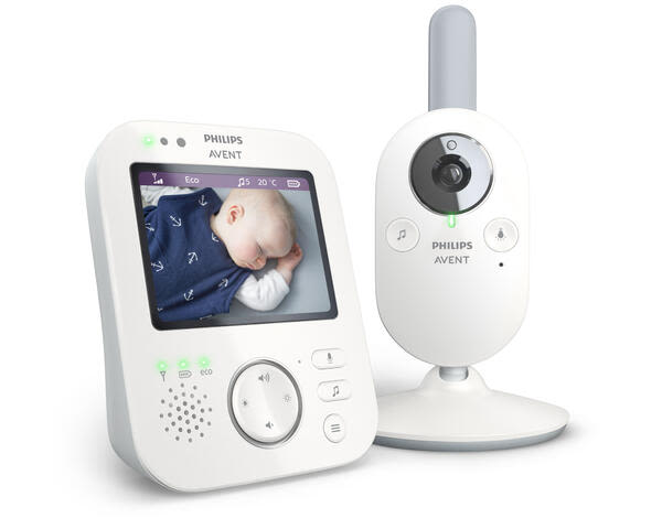 Die einzigartige Mobilteilkopplung sorgt für eine persönliche und sichere Verbindung zu Ihrem Baby. Kombiniert mit der neuen anpassbaren FHSS (Frequency Hopping Spread Spectrum)-Technologie für minimale Störung und somit für eine stabile Verbindung.