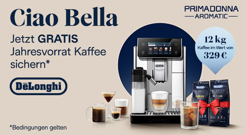 DeLonghi – Jahresvorrat Kaffee