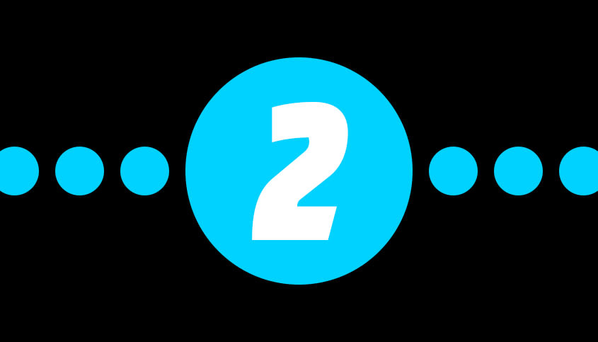 Weiße2 in einem blauen Bubble