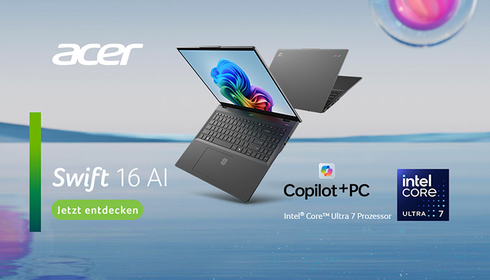 Jetzt Acer Swift AI Copilot+PC entdecken