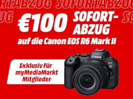 Nur für myMediaMarkt Mitglieder: Sofortabzug auf Canon EOS R6 Mark II
