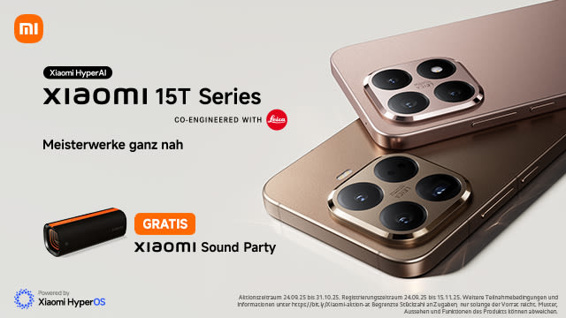 Xiaomi 15T Smartphones - Xiaomi Sound Party dazu nach Registrierung